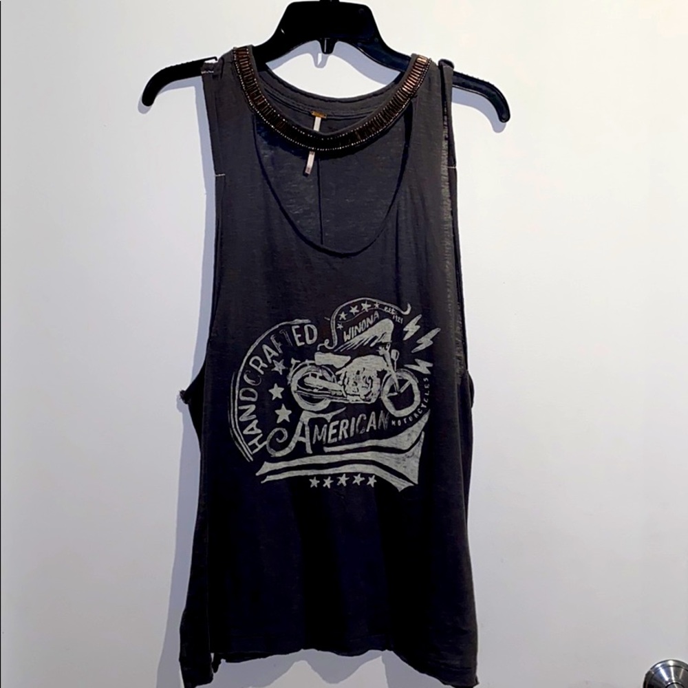 Beaded Free People tank
